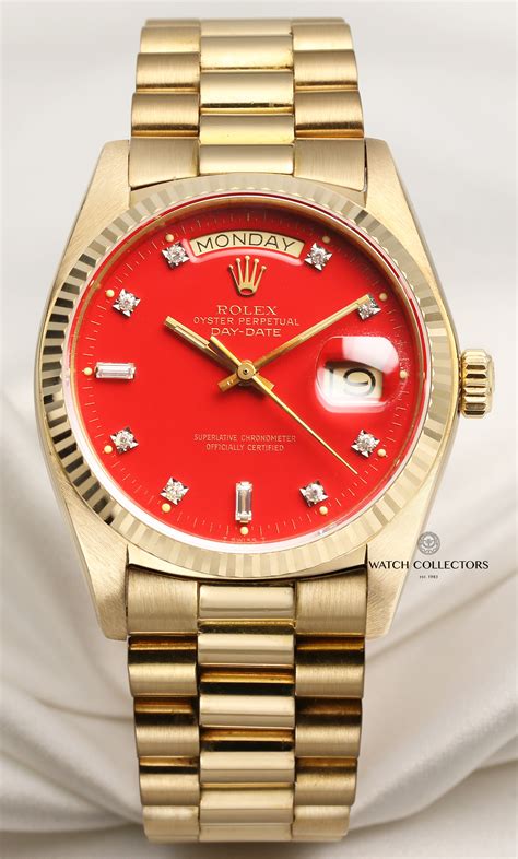 gold red face rolex|rolex datejust red face.